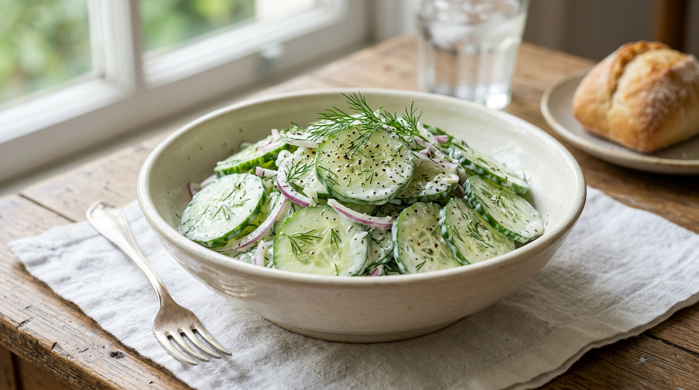Gurken Dill Salat